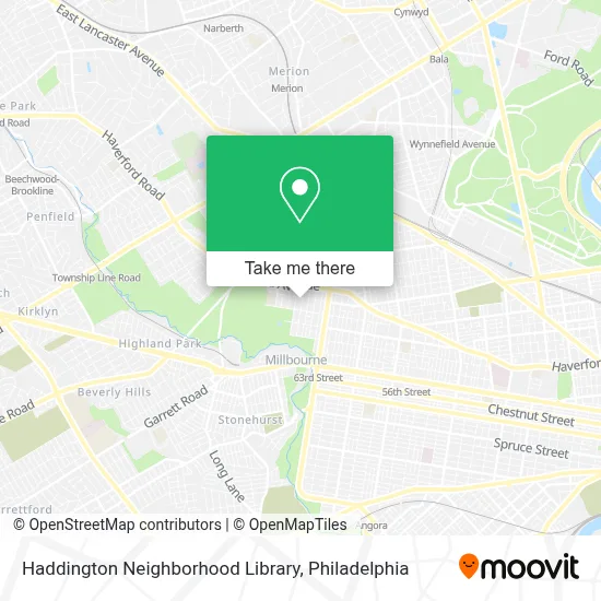 Haddington Neighborhood Library map