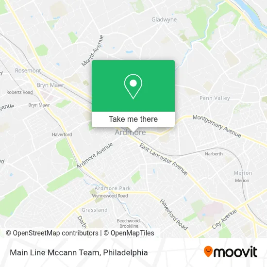 Main Line Mccann Team map