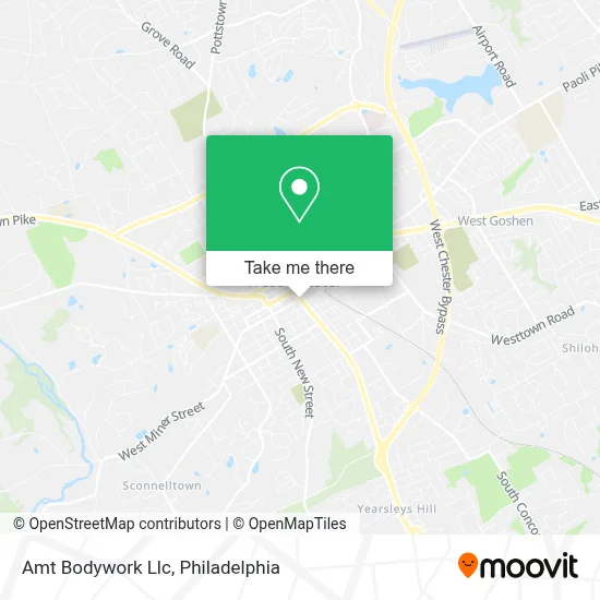 Amt Bodywork Llc map