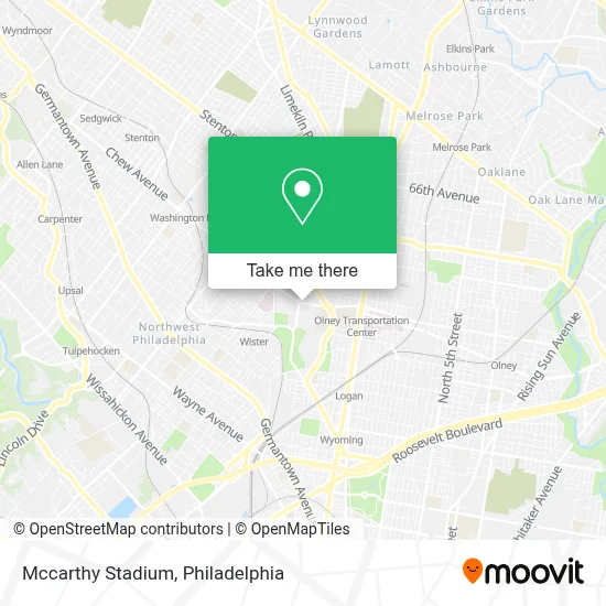 Mccarthy Stadium map