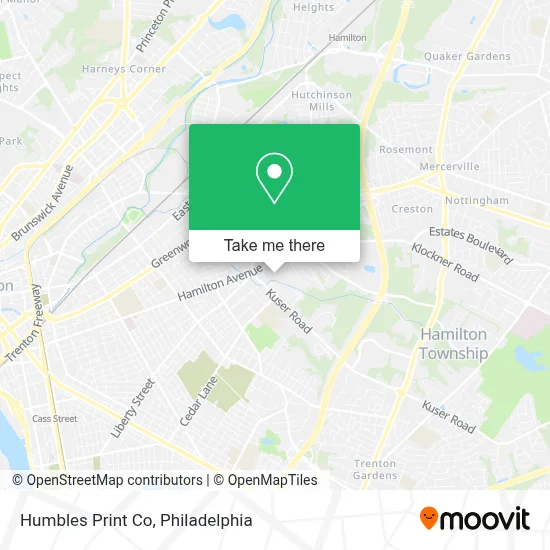 Humbles Print Co map