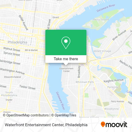 Waterfront Entertainment Center map