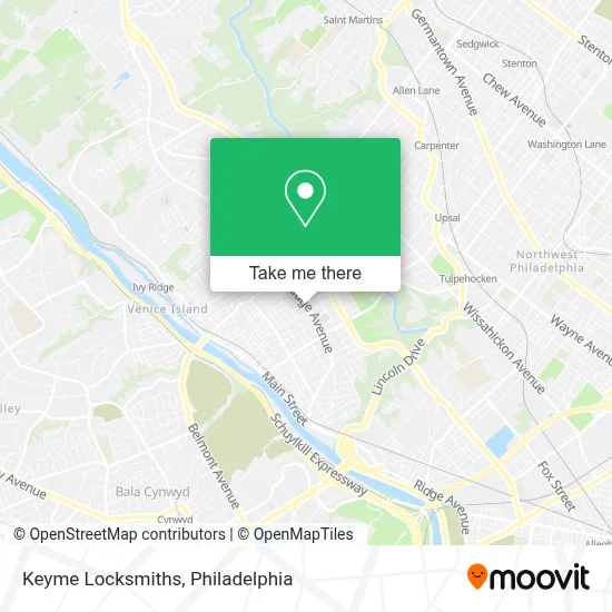 Keyme Locksmiths map