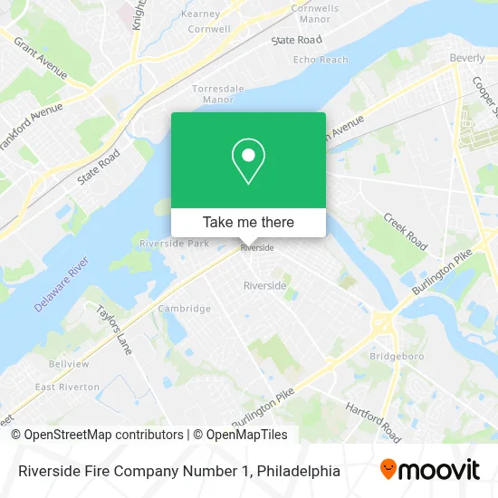 Riverside Fire Company Number 1 map