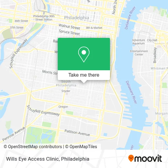Wills Eye Access Clinic map