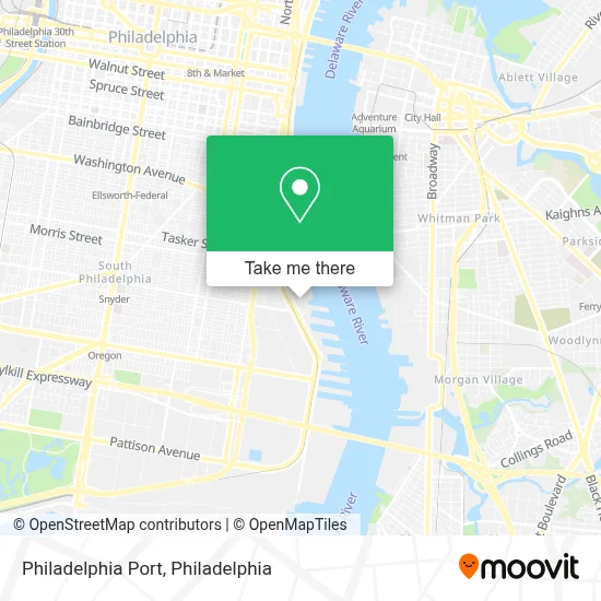 Philadelphia Port map