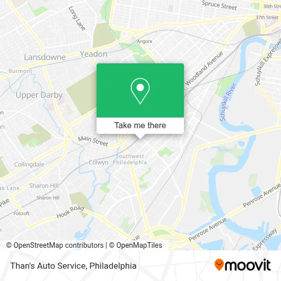 Than's Auto Service map