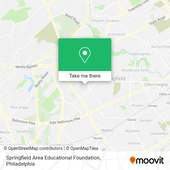 Springfield Area Educational Foundation map