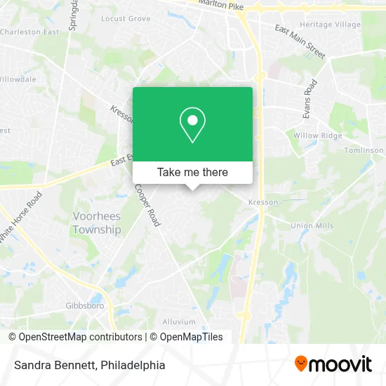 Sandra Bennett map