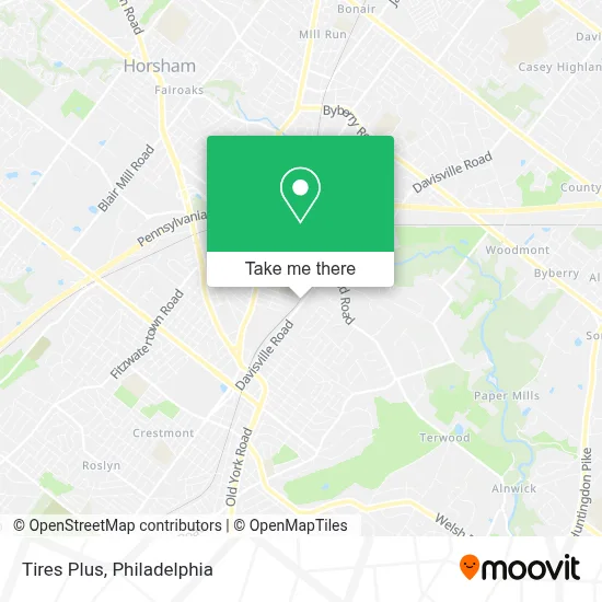Tires Plus map