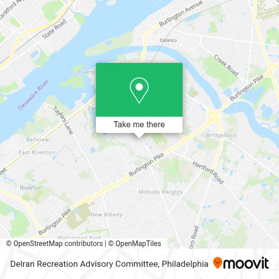 Delran Recreation Advisory Committee map