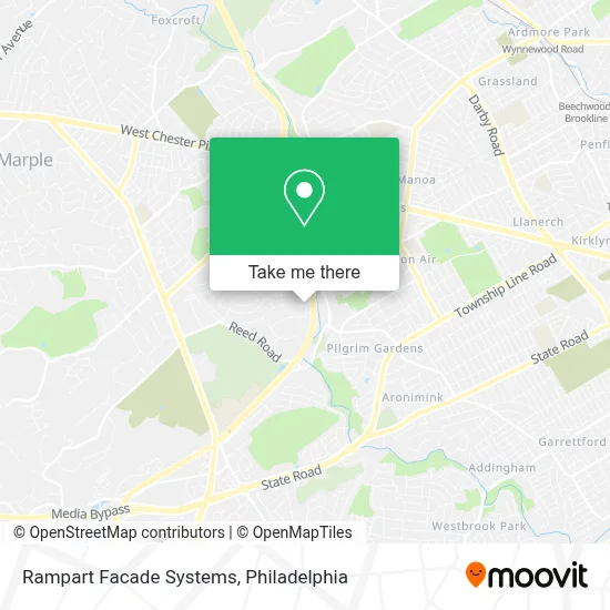 Rampart Facade Systems map