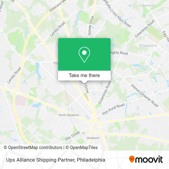 Ups Alliance Shipping Partner map