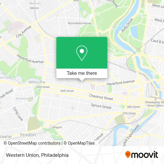 Western Union map