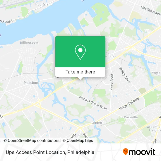 Ups Access Point Location map