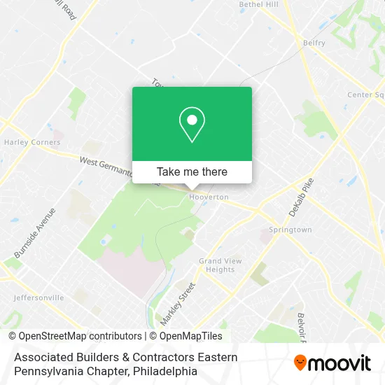 Associated Builders & Contractors Eastern Pennsylvania Chapter map