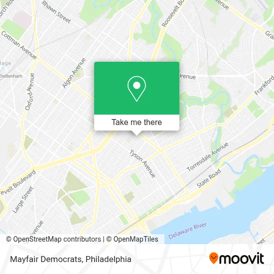 Mayfair Democrats map