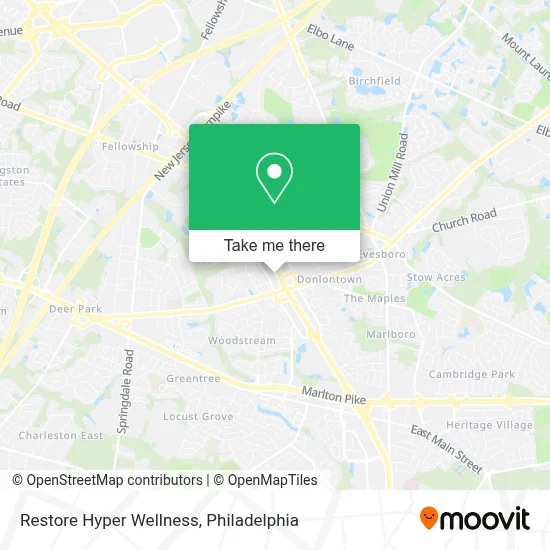 Restore Hyper Wellness map