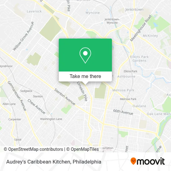Audrey's Caribbean Kitchen map