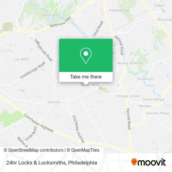 24hr Locks & Locksmiths map