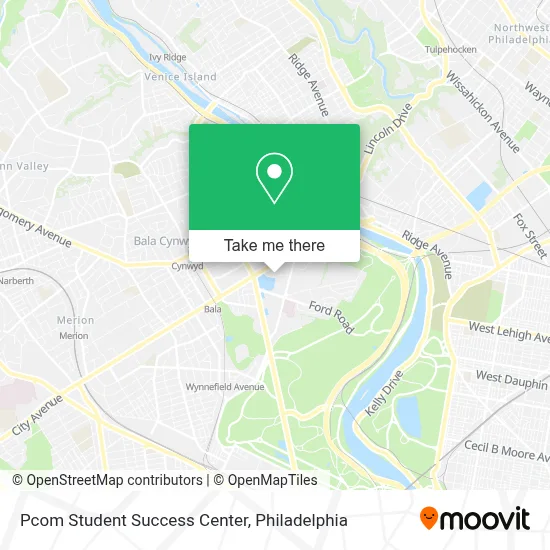 Pcom Student Success Center map