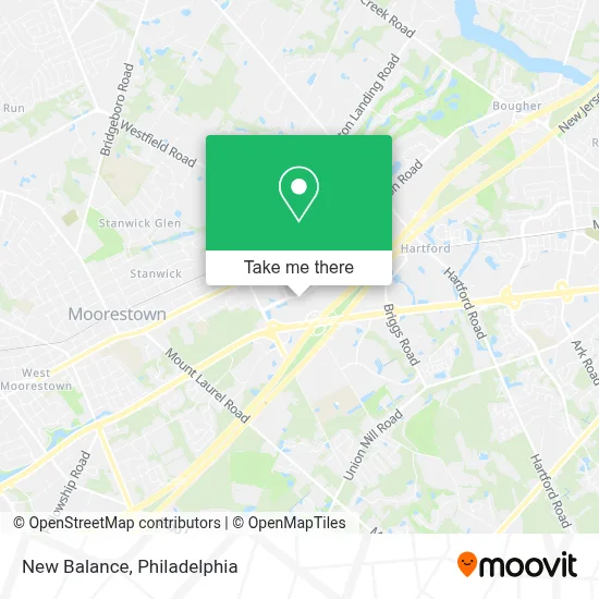 New Balance map
