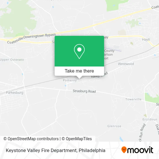 Keystone Valley Fire Department map