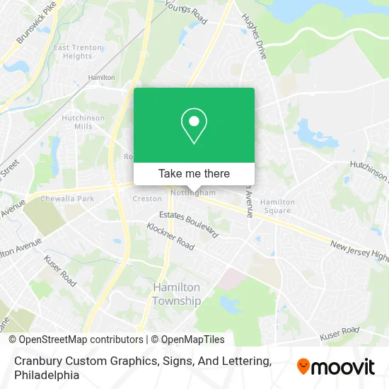 Cranbury Custom Graphics, Signs, And Lettering map