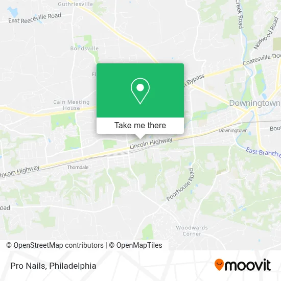 Pro Nails map