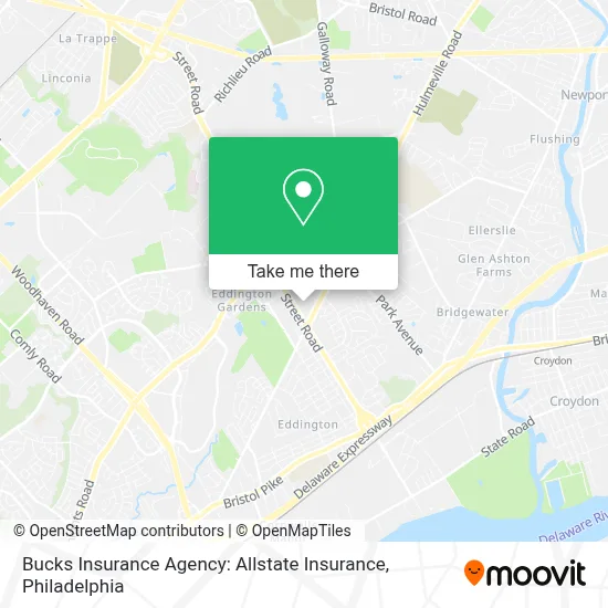 Bucks Insurance Agency: Allstate Insurance map