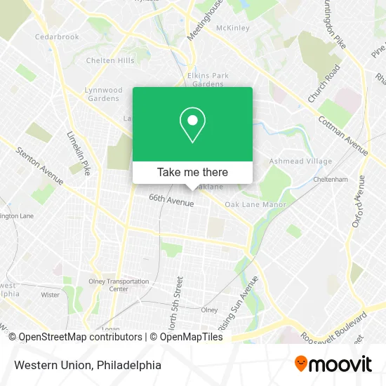 Western Union map