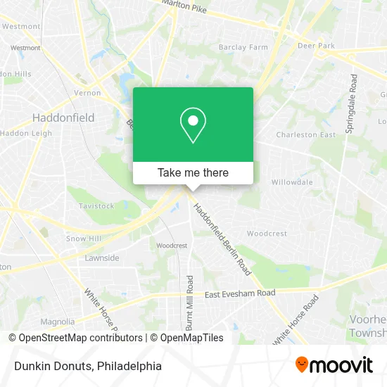 Dunkin Donuts map