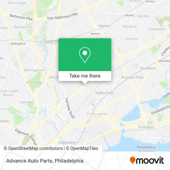 Advance Auto Parts map