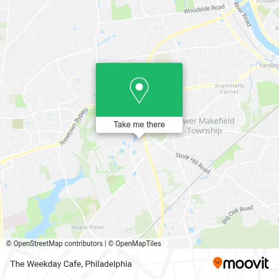 The Weekday Cafe map