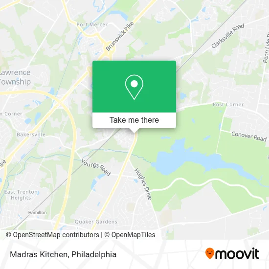 Madras Kitchen map
