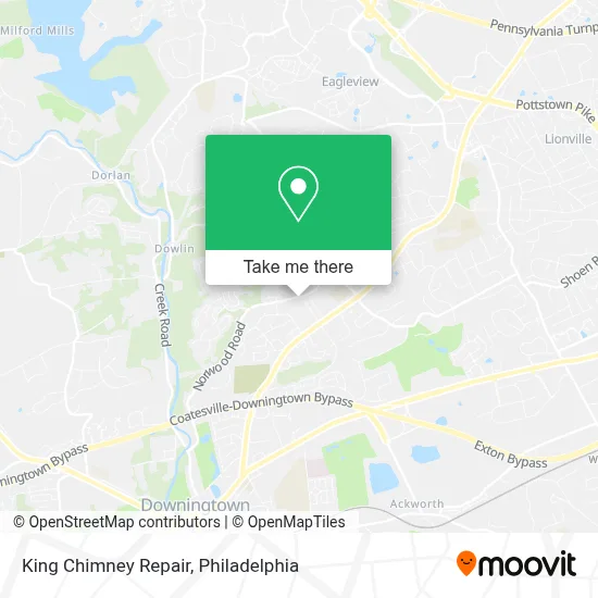 King Chimney Repair map