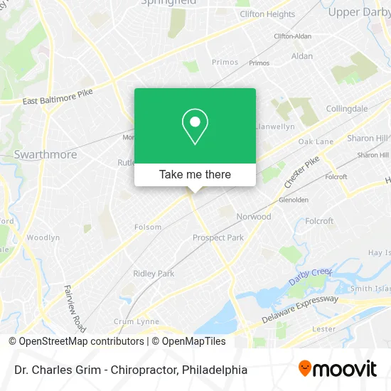 Dr. Charles Grim - Chiropractor map