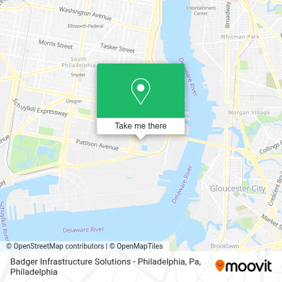 Badger Infrastructure Solutions - Philadelphia, Pa map