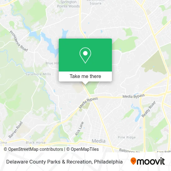 Delaware County Parks & Recreation map