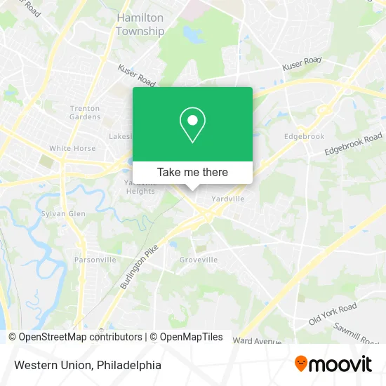 Western Union map
