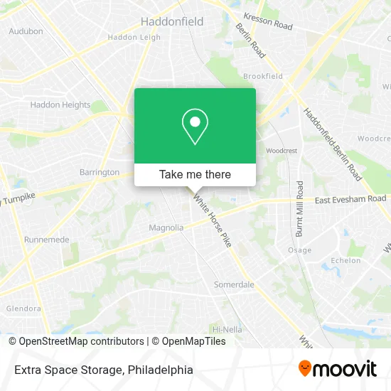 Extra Space Storage map