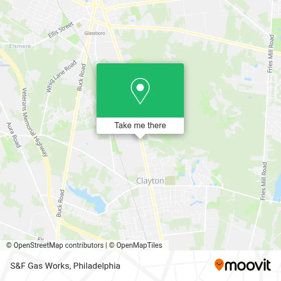 S&F Gas Works map