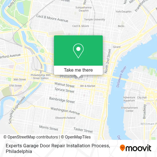 Experts Garage Door Repair Installation Process map
