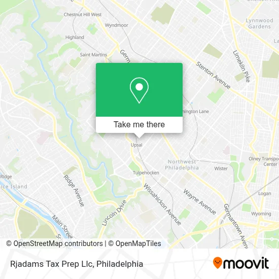 Rjadams Tax Prep Llc map