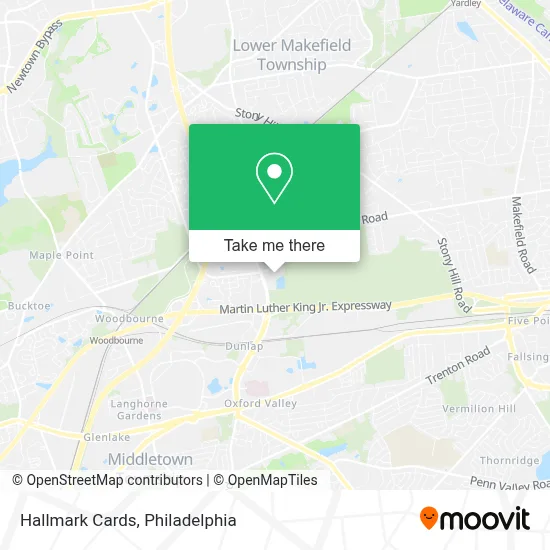 Hallmark Cards map