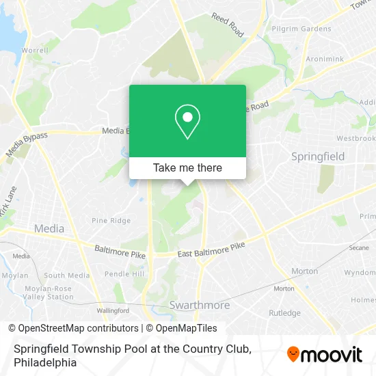 Springfield Township Pool at the Country Club map