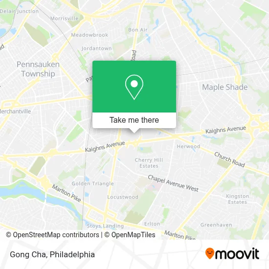 Gong Cha map