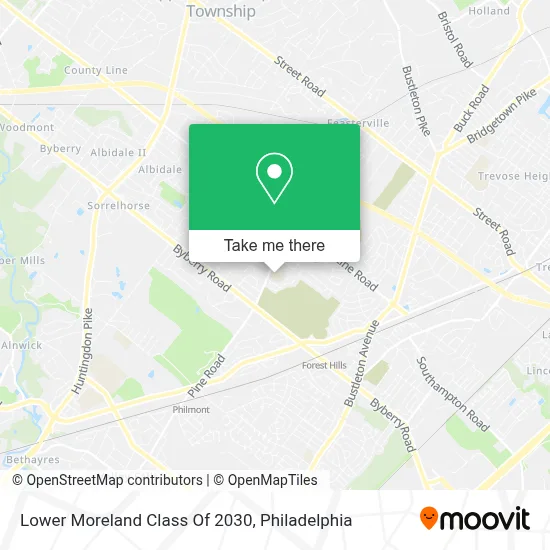 Lower Moreland Class Of 2030 map