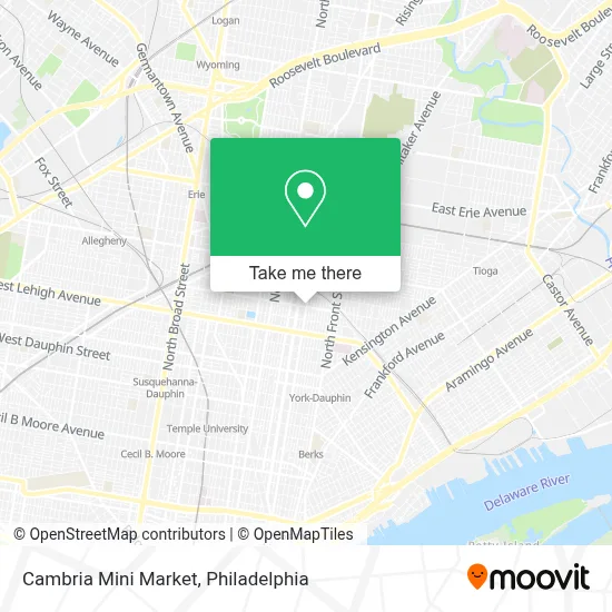 Cambria Mini Market map