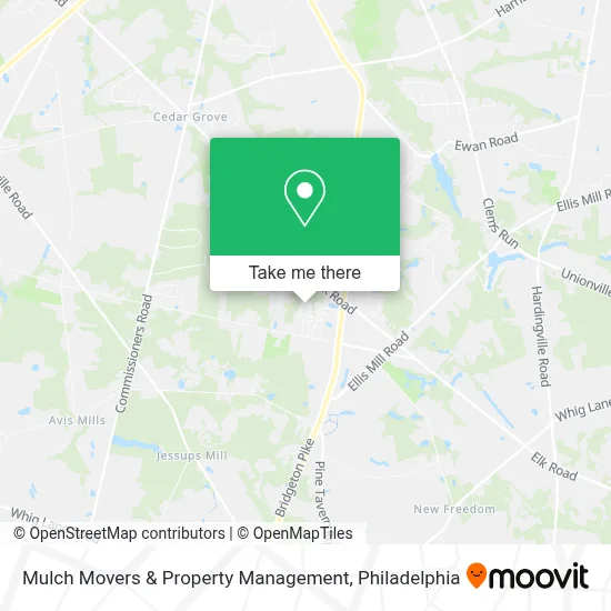Mulch Movers & Property Management map